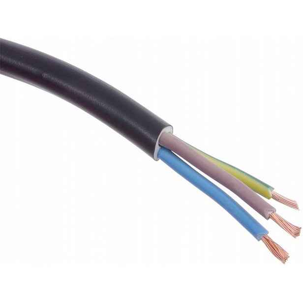 Kabel Omy 3x0,5 kulatý, černý, lanko Elektrokabel Omy 3x0,5 mm2 100 m