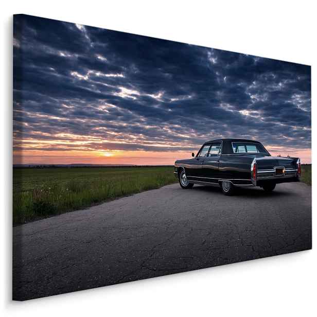 MyBestHome BOX Plátno Západ Slunce Auto A Mraky Varianta: 120x80