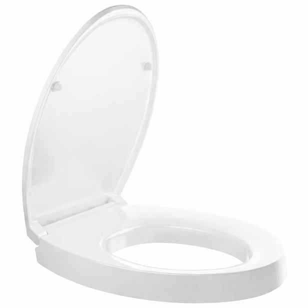 Smart product Zvýšené sedátko 5 cm, zvýšené wc sedátko, soft close, easy click, duroplast, bílé