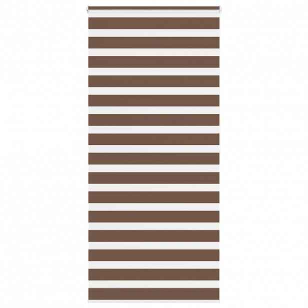 vidaXL Zebra roleta hnědá 105x200 cm šířka látky 100,9 cm polyester