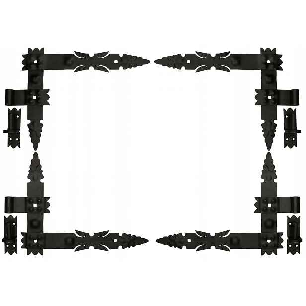 Úhlový Pásový Závěs Pro Dveře 400x320MM Sada 8 El