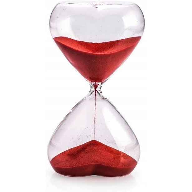 Přesýpací hodiny srdce 30 minut jako dárek pro blízkou osobu