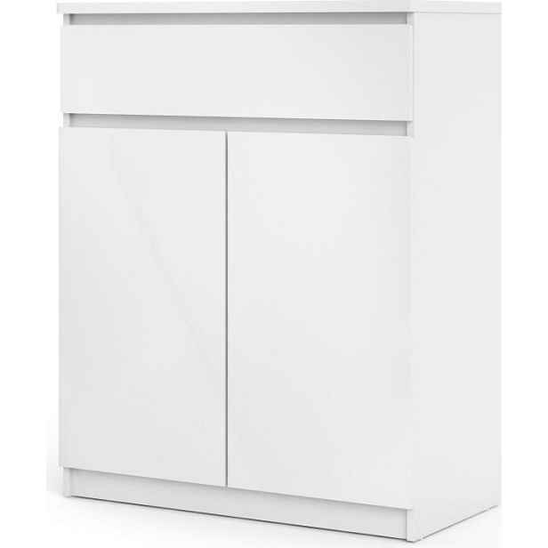 Tvilum Komoda Simplicitous 234 80 cm bílý lesk