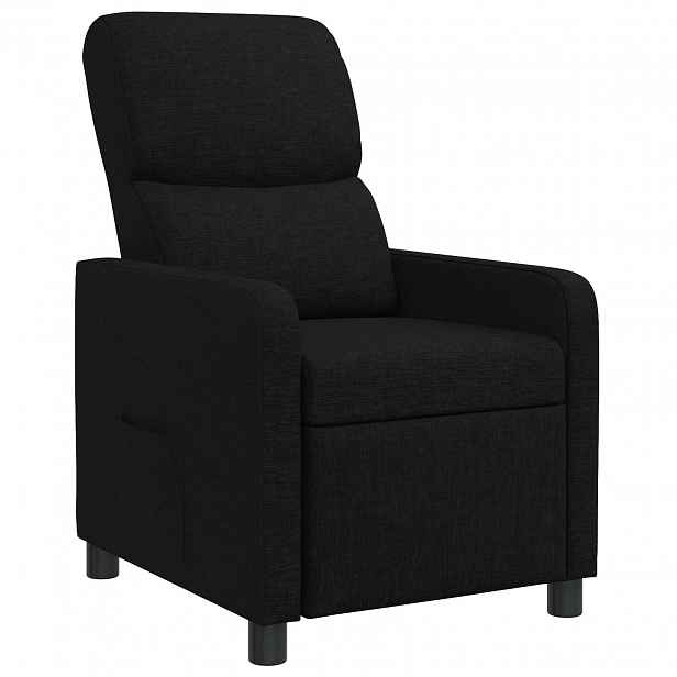 vidaXL Křeslo s funkcí ležení Černá Polyester