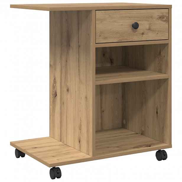 vidaXL Stojan na tiskárnu Dub artisan 60 x 40 x 68,5 cm