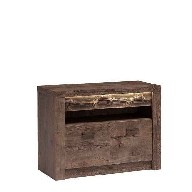 MASSENO TV STOLEK ZERI, 96/72,5/42 cm, hnědý