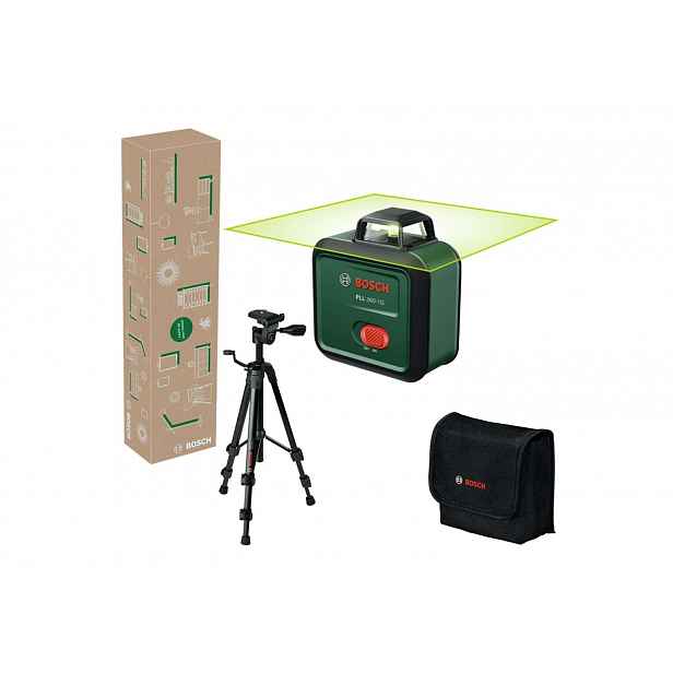 Bosch - Čárový laser PLL 360-1G, dosah 30 m, s příslušenstvím 0603663MZ1