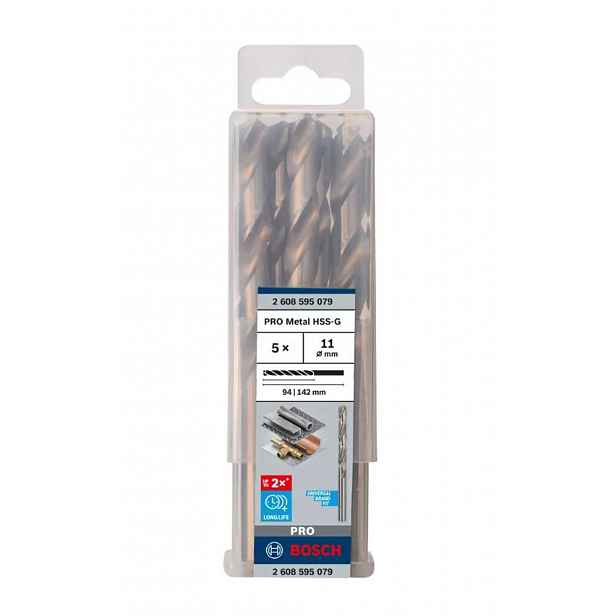 Bosch - Sada vrtáků do kovu, 11x142 mm, 5 ks 2608595079