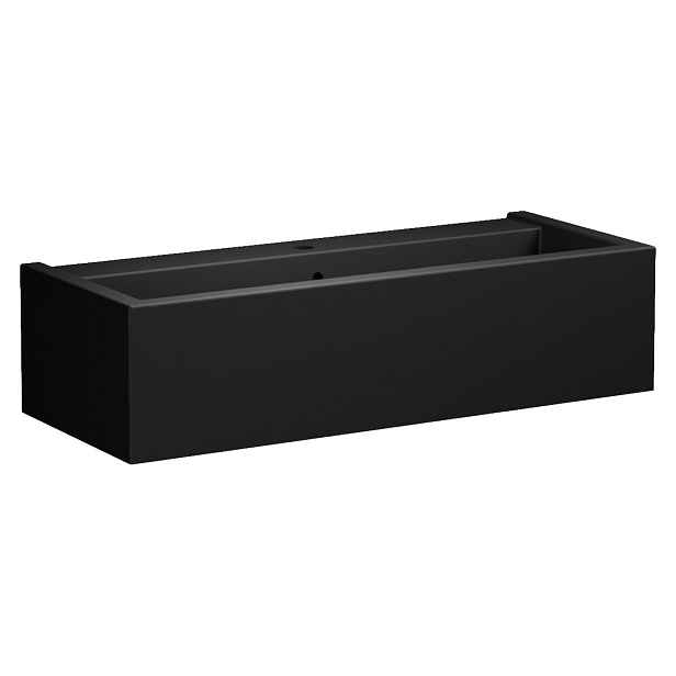 Kerasan KANAAL keramické umyvadlo 100x40cm, černá mat