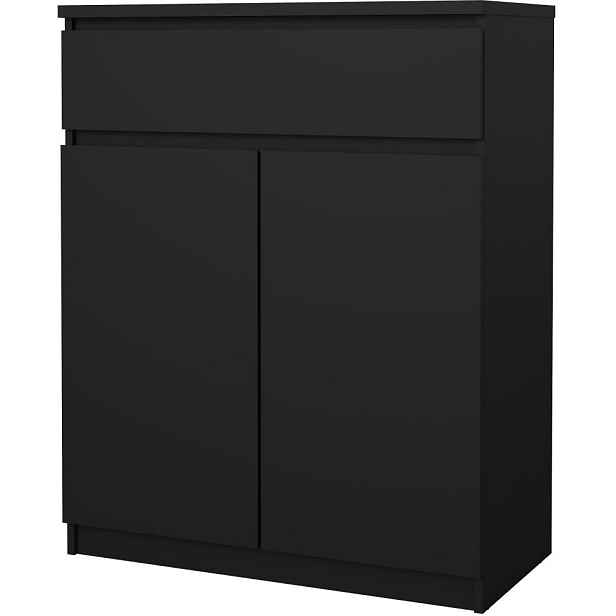 Tvilum Komoda Simplicitous 234 80 cm černý mat