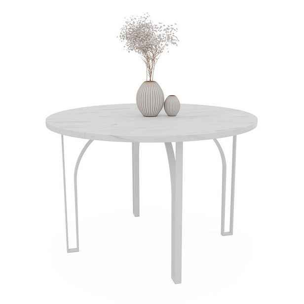 Idohome JÍDELNÍ STŮL ASTRO rozkládací 120/76 cm, bílý / Bianco (bílý)