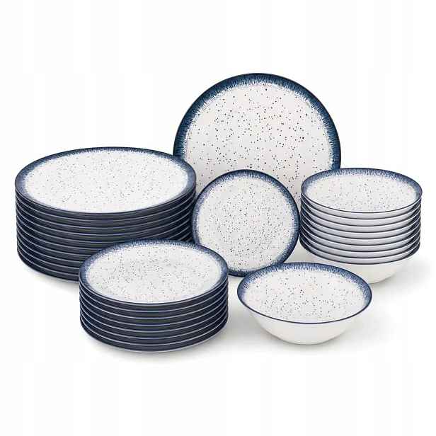 Obědový set pro 12 osob Porcelánový servis 36 prvků Hello Blue