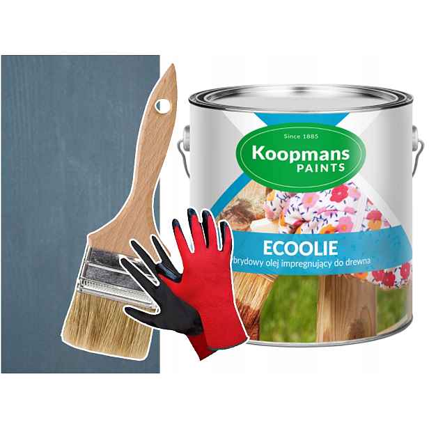 Olej na terasu Koopmans Ecoolie Šedý Ocelový 2,5