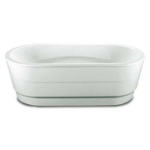Oválná vana Kaldewei Vaio Duo Oval 180x80 cm smaltovaná ocel Perl-effekt,celoplošný Antislip alpská bílá 233134013001
