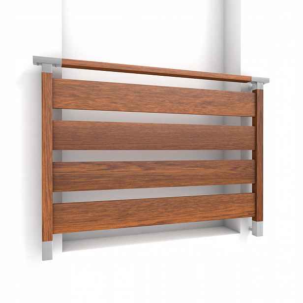Simple Francouzský balkon 100 cm Zábradlí Dřevo