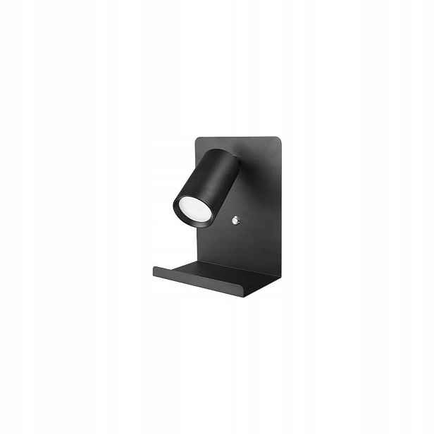 Černá Matná Nástěnná Lampa Usb Pro Čtení, 35 W, Hliník, IP20