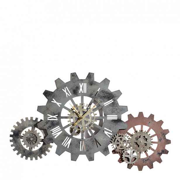 XXXLutz NÁSTĚNNÉ HODINY, hnědá, 107/63/2,5 cm Ambia Home - 0031030041