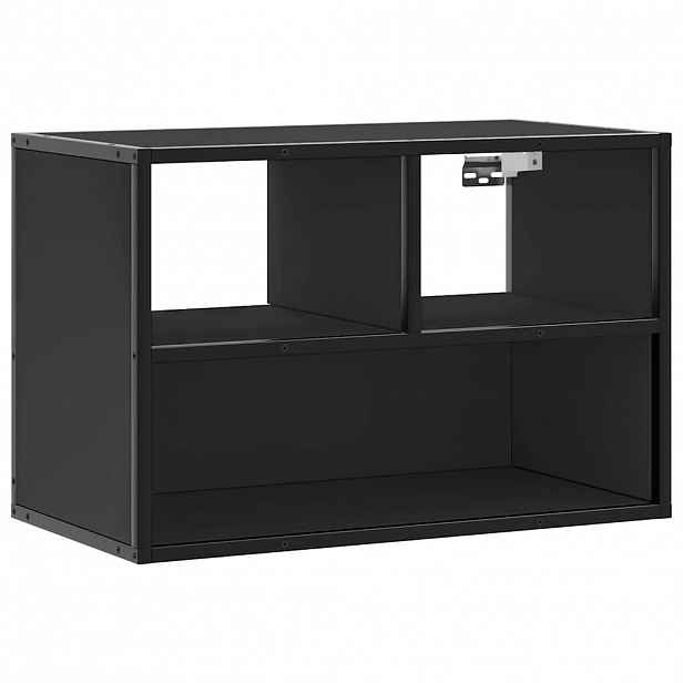 vidaXL TV skříňka černá 60 x 31 x 39,5 cm kompozitní dřevo a kov