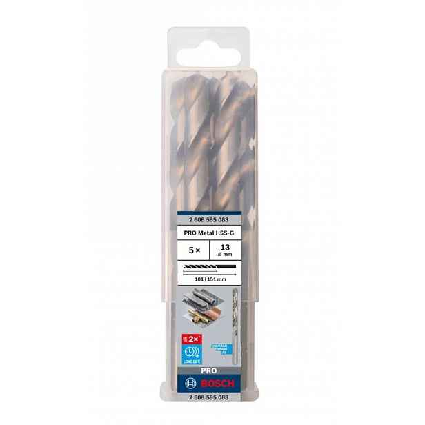 Bosch - Sada vrtáků do kovu, 13x151 mm, 5 ks 2608595083