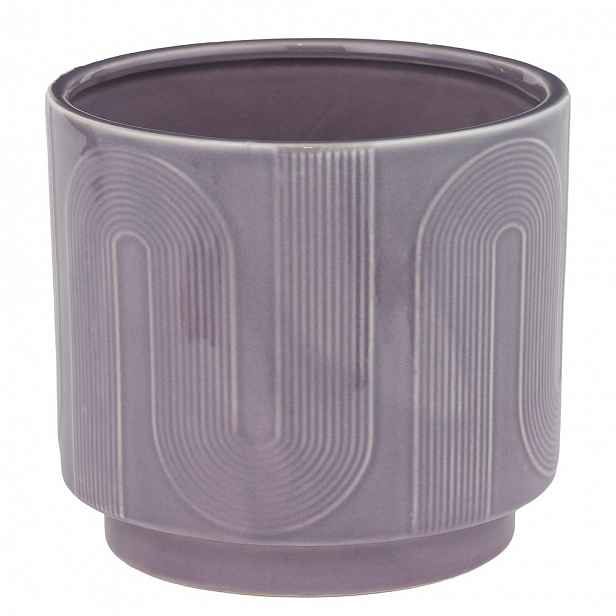 Butlers CURVES Květináč 15 cm - fialová