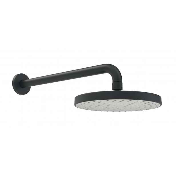 Hansa Basicjet - Hlavová sprcha 20 cm, sprchové rameno 35 cm, matná černá 4436010033