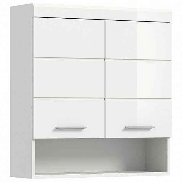 MID.YOU ZÁVĚSNÁ SKŘÍŇKA, vysoce lesklá bílá, bílá, 74/79/24 cm
