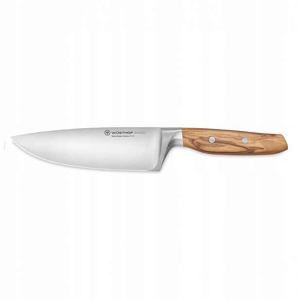 Nůž šéfkuchaře Wüsthof Amici 16 cm, kovaný, kalábrijský olivový, 58 Hrc