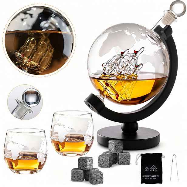 Sada Karafka Globus 2 Sklenice Na Whisky Dárek K Narozeninám