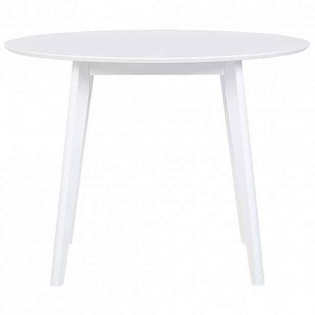 Beliani JÍDELNÍ STŮL 100/100/75 cm Bílý Kulatý Roxby