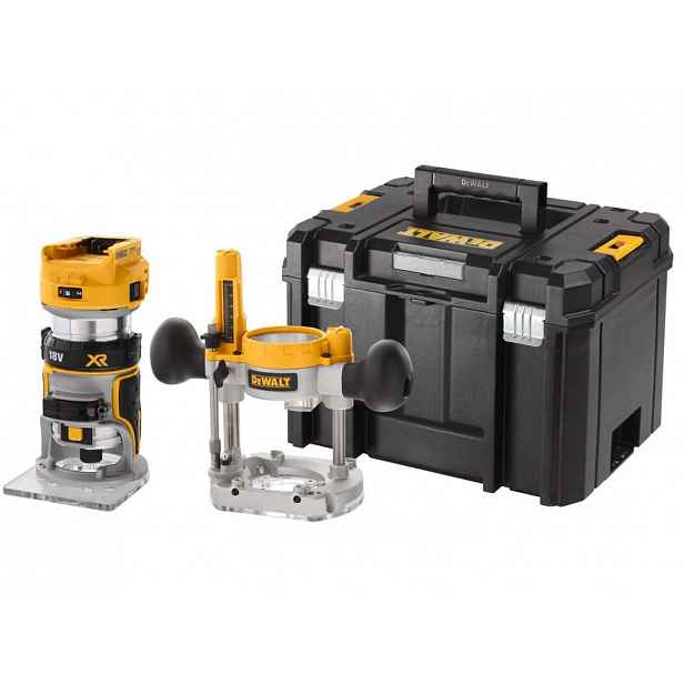 DeWALT - 18V AKU kombinovaná frézka 8 mm, bez baterie a nabíječky DCW604NT
