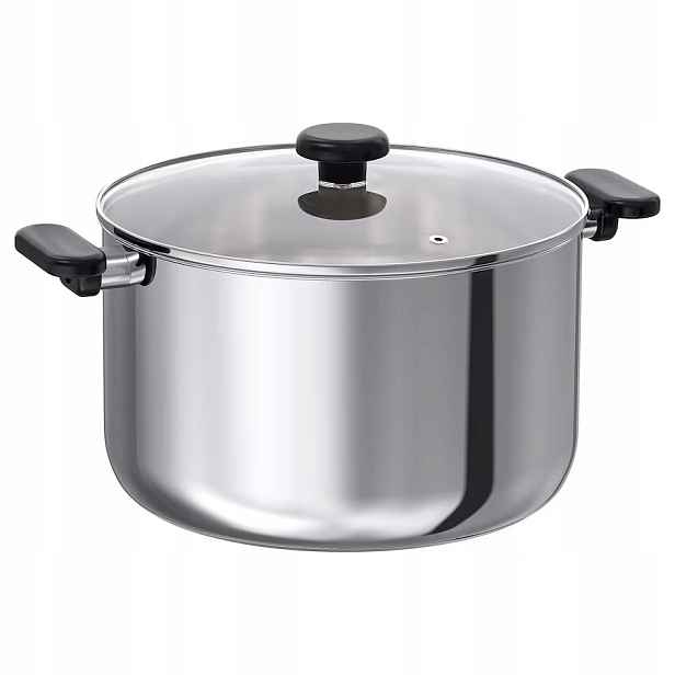 Ikea Middagsmat Hrnec s víkem, sklo/ocel 10 l