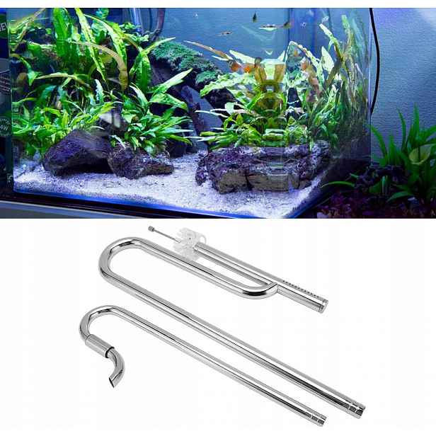 Liliová Dýmka Akvárium Trubka 45 CM Pssopp Filtr Sada Náplní Pro