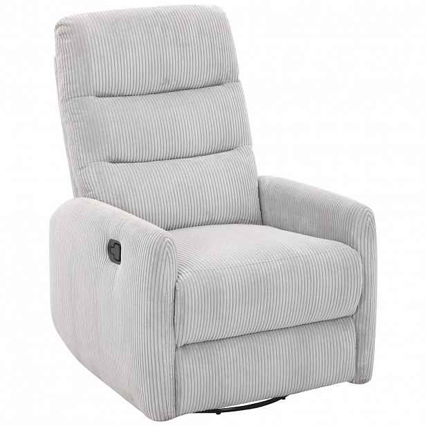 Carryhome RELAXAČNÍ KŘESLO, kov, textil, světle šedá