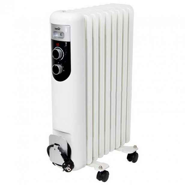 Elektrický Ohřívač 2000 W Olejový 9 Žeber Termostat Žebrový Oleják