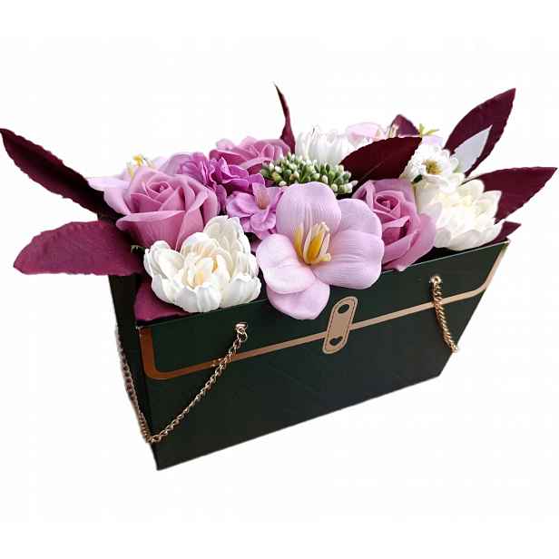 Flower Box Velké Mýdlové Květiny Kytice Růží Jako Dárek Ke Dni Matek K Narozeninám