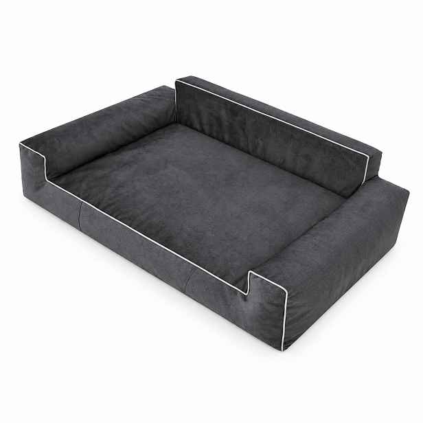 Pelíšek pro psy SIENNA FANCY černý L, XL, XXL Rozměr: XXL-116x78 cm