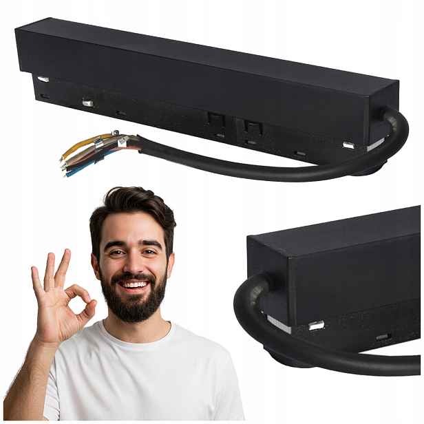 Napájecí Zdroj Zasunutý Do Magnetických Lišt DY-YT100W Dali Černý