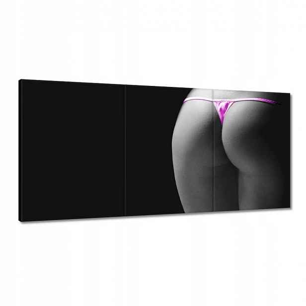 Obrazy 120x60 Růžové tanga
