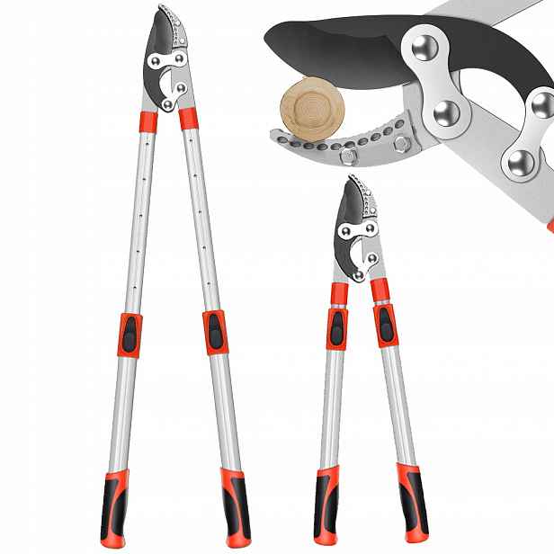 Zahradní nůžky teleskopický 69-100 cm nůžkový dvouruční SK5 pro větve Bedee