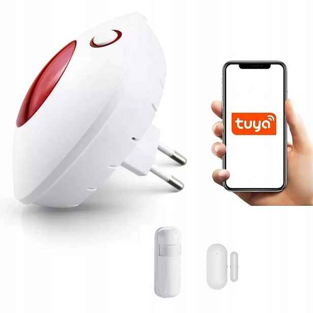 Bezdrátová Síťová Siréna Alarm 110DB Tuya Smart WiFi 1xPIR