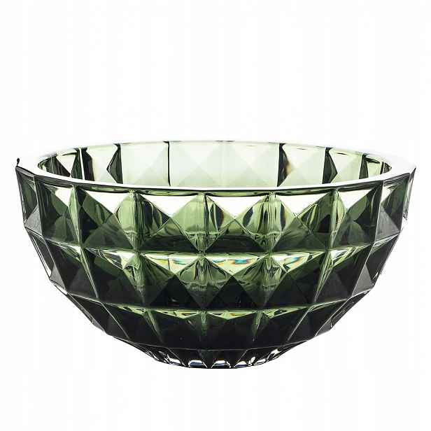 Bohemia Diamond Smokey Green Mísa 280MM