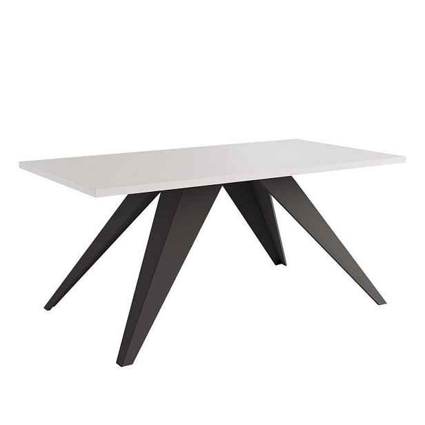Idohome KONFERENČNÍ STOLEK AIRA 120/60/48 cm obdélníkový, černý / bílý