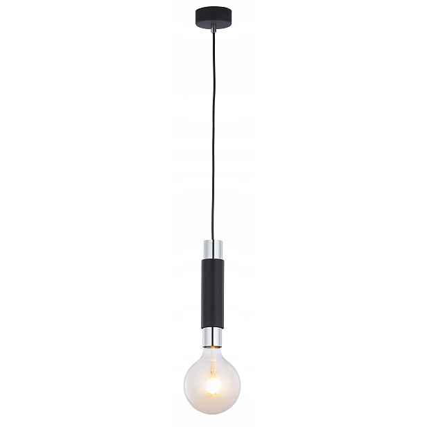 Jupiter Moderní závěsná lampa černá chrom 1xE27 15W bodová