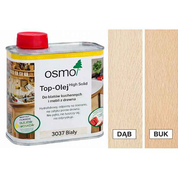 Osmo 3037 Top-Olej Bílý 0,5L olej na kuchyňské pracovní desky a nábytek