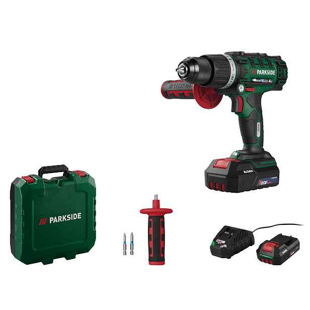Parkside® Aku příklepová vrtačka Psbsa 20-Li C3, 2 Ah