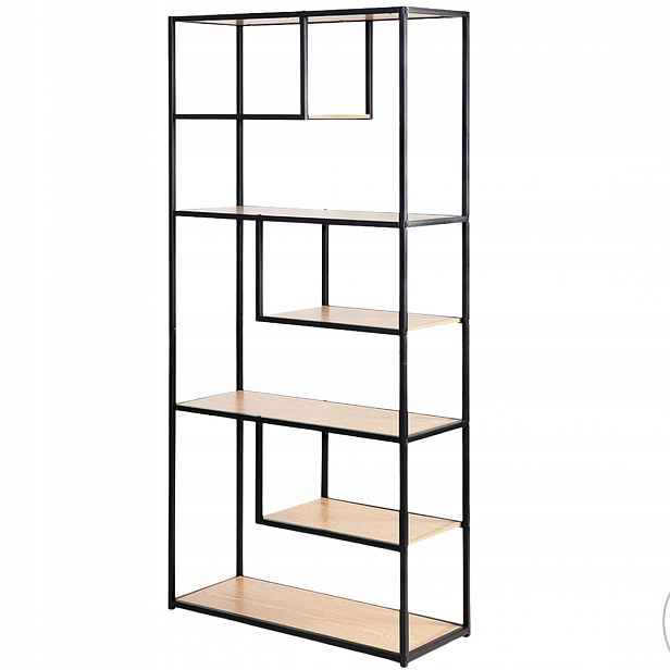 Regál Lifa Living Saint-Tropez dřevěný 175 cm, 7 polic