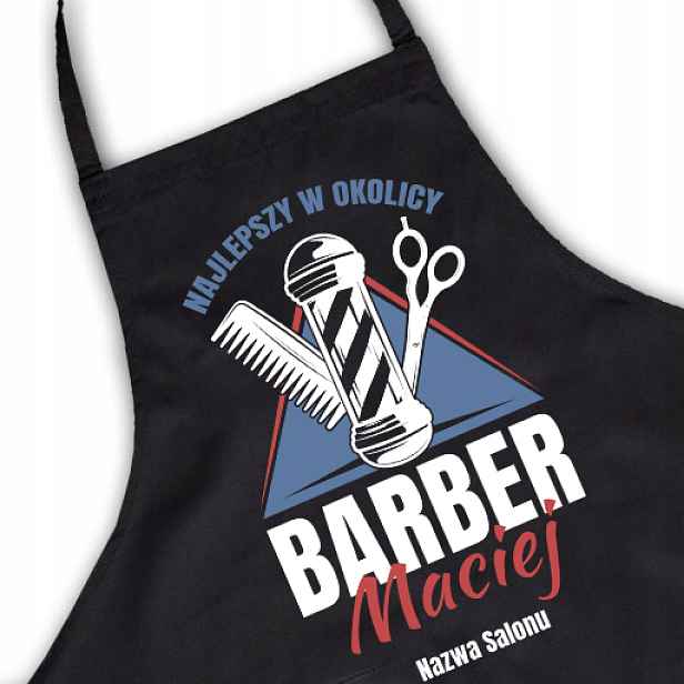 Zástěra pro Barbera do obývacího pokoje Vlastní vzor Kreator