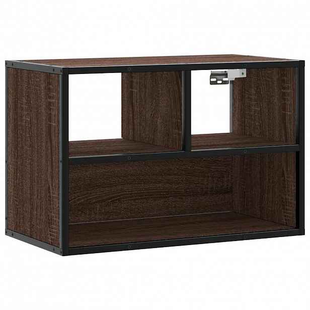 vidaXL TV skříňka hnědý dub 60 x 31 x 39,5 cm kompozitní dřevo a kov