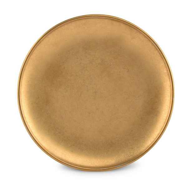 Dezertní  kovový talíř ve zlaté barvě ø 17 cm Serve – BonBistro