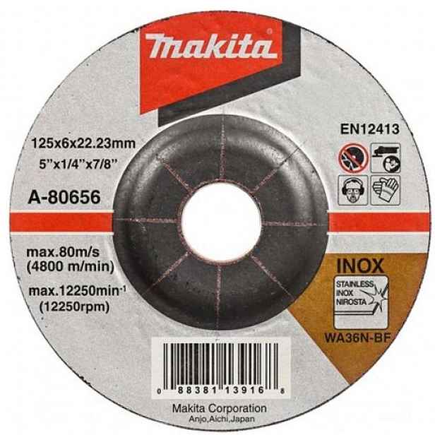 Makita - Brusný kotouč na nerezovou ocel 125x22,2 mm A-80656